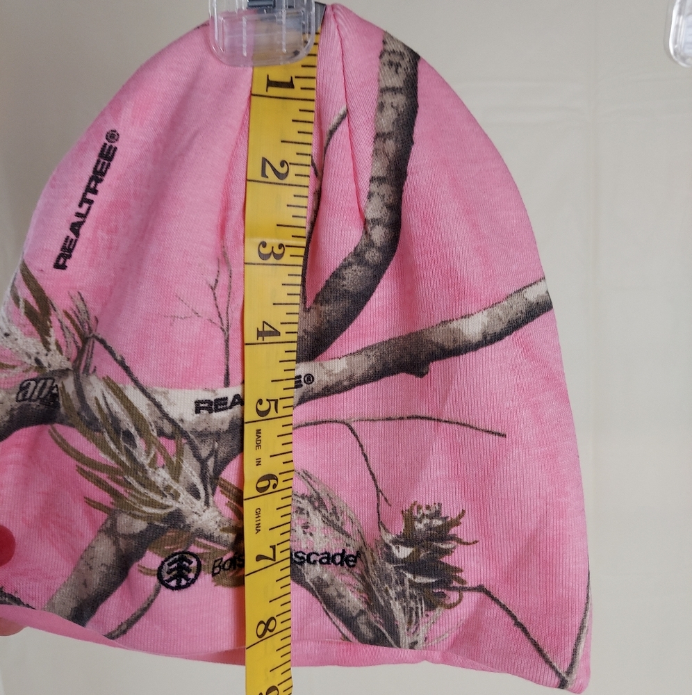 Realtree Woman's Ski Cap Pink Cammo - Picture 6 of 8